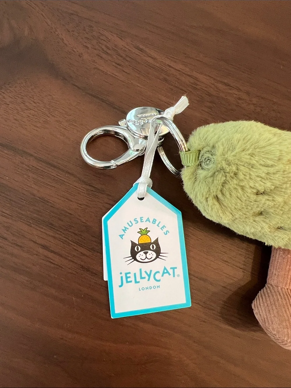 NWT Jellycat Amuseables Plush Pickle Bag Charm